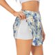 thumbnail image 1 of Balery Daisies Flowers Pantalones cortos deportivos para mujer con forro y dos bolsillos, elásticos, para entrenamiento, gimnasio, yoga-Small, 1 of 7
