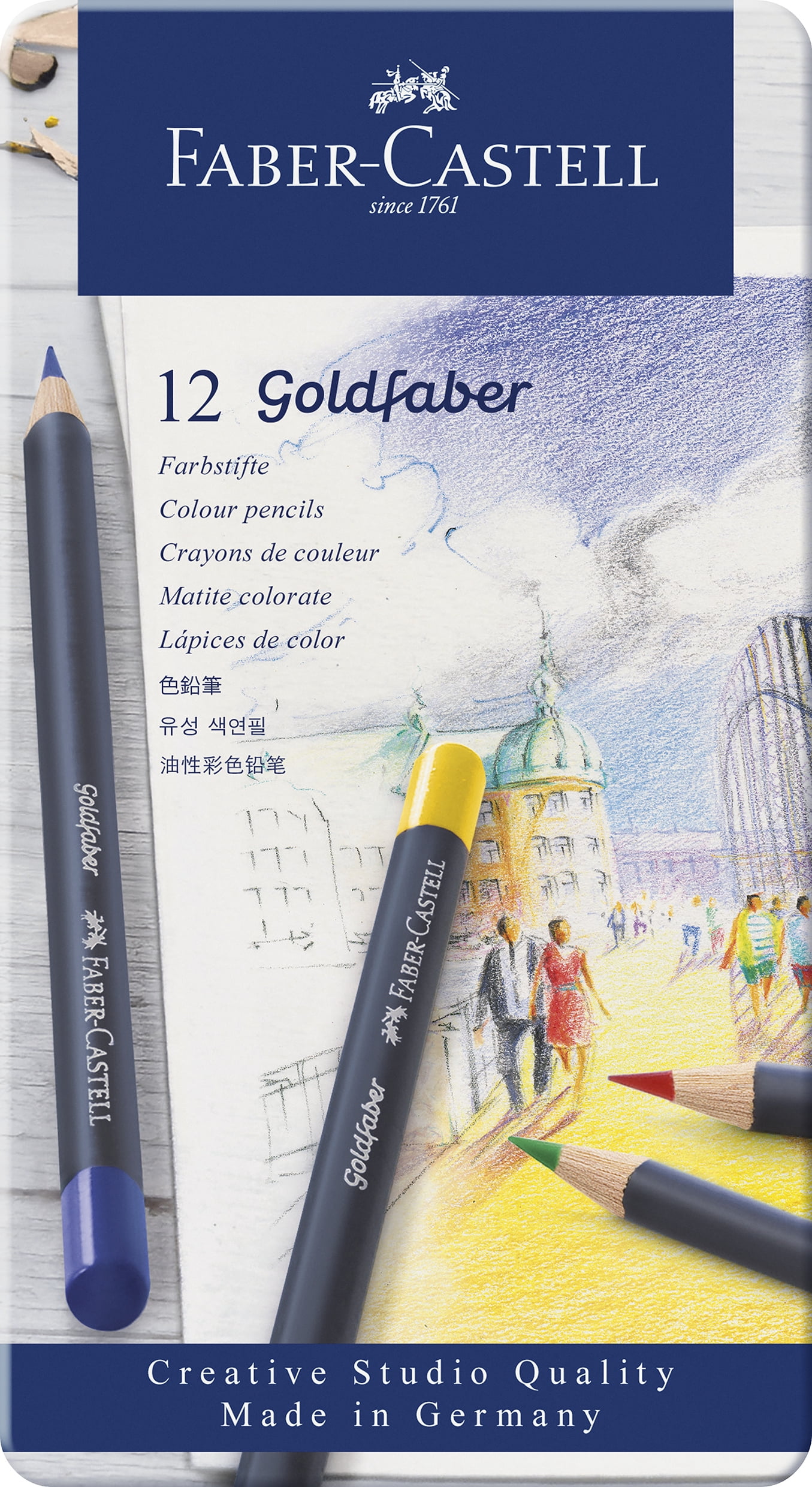 blend draw art craft pen shade 24 36 Faber Castell Classic 12pc Colour Pencils 