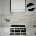 thumbnail image 2 of Akicon Range Hood 36 Inch, Ultra Quite Stainless Steel Ducted Kitchen Hood, Wall Mount Square Vent Hood with LED Light and Dishwasher-Safe Filters, 3 Speeds, 600 CFM (AK-HS36HB-SWN), 2 of 7
