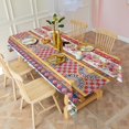 thumbnail image 4 of Pioneer Flower Floral Print Pattern Rectangle Tablecloth 60"x102",Waterproof Polyester Rectangle Table Cloth, Wipeable Spillproof Polyester Tablecloth for Dining, Camping, Indoor and Outdoor, 4 of 6