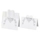 thumbnail image 2 of 50 Uds. De tarjetas de lugar para bodas, tarjetas de mesa de Buffet, Blanco Yuyangstore tarjeta del lugar, 2 of 8