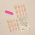 thumbnail image 2 of Feildoo Press on Nails Medium Fake Nails With Glue, 24PCS Medium Length Acrylic False Nails Press Ons Glossy Stick on Nails For Women, Y03E3S10B, NO.30, 2 of 5