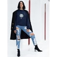 thumbnail image 2 of Cute Moon Design Sweatshirt Women -Image by Shutterstock, Female x-Large, 2 of 4