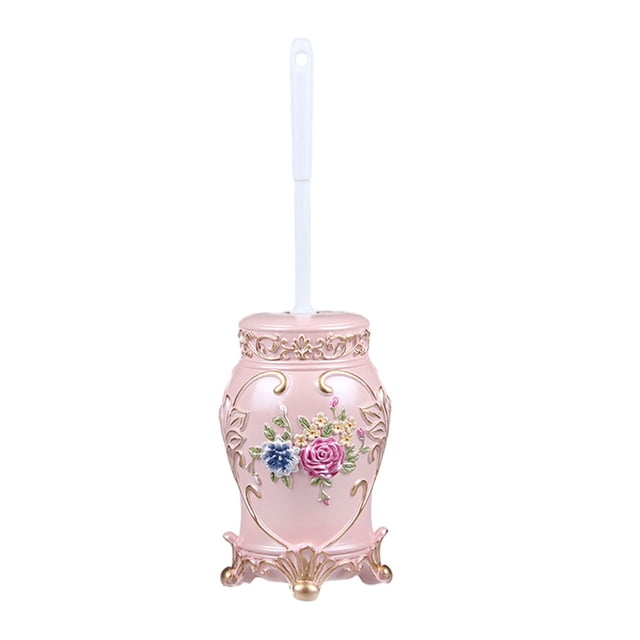 Moyic Los cepillos de limpieza higiénicos y seguros para el baño garantizan un entorno limpio y libre de gérmenes. Juegos de accesorios de baño Rosa Rosa