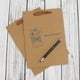 thumbnail image 3 of Kraft Paper Bags, 20Pcs 10.9 inch x 3.9 inch x 7.9 inch Brown Kraft Paper Shopping Bags With Soft C^ccgv2, 3 of 5