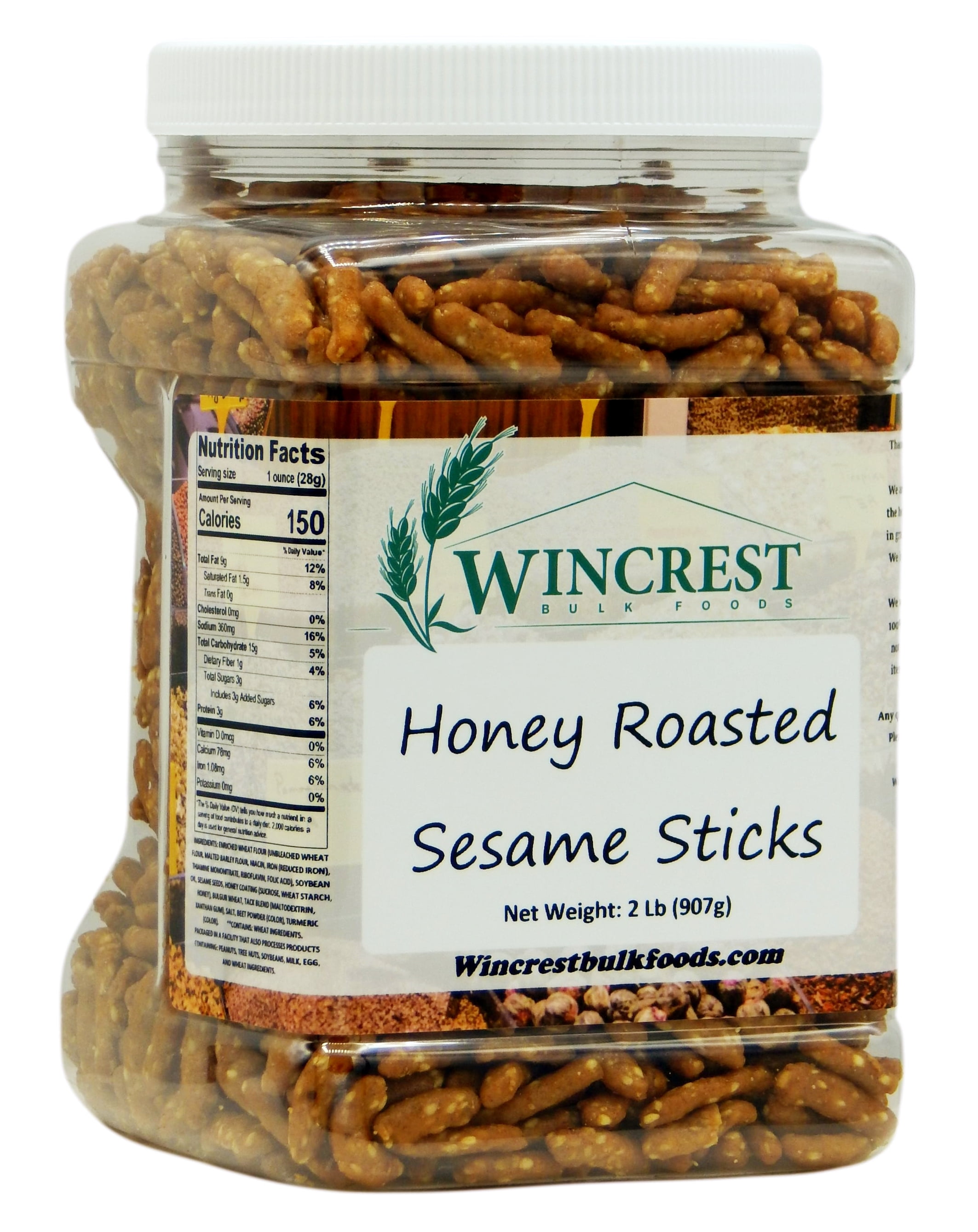 WinCrest Honey Roasted Sesame Sticks 2 Lb Tub