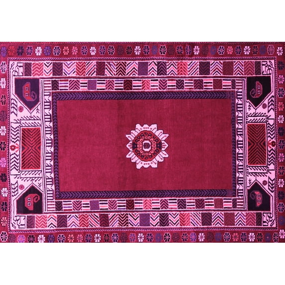 Ahgly Company Indoor Rectangle Persian Pink Traditional Area Rugs, 3' x 5'