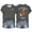 Grey, variant on Womens Short Sleeve Plus Size Aloka Tshirts Casual Crew Neck Walking for Peace Letter Printed Summer Tops Loose Fit Graphic Tees Green M