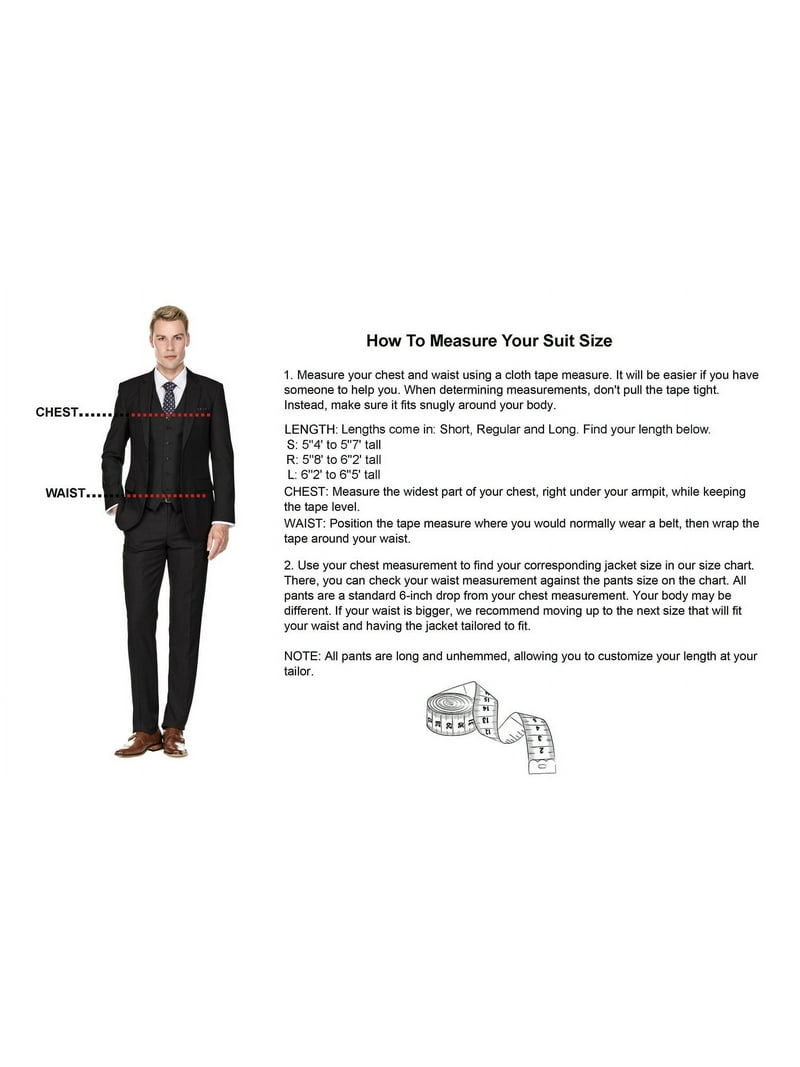 Mens Suit Measurements Mens Sport Coat Sizes Length Suits