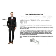 Braveman Classic Fit Two-Piece Suit, Single Breasted, Wide Notch Lapel, Polyester Men's Suit