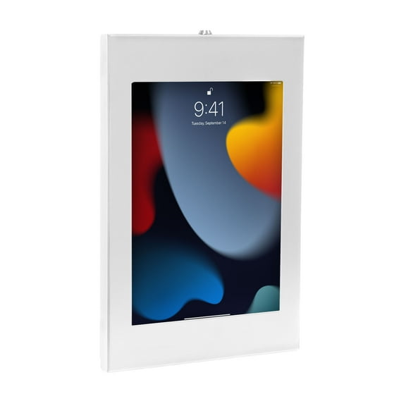 Mount-It! Anti-Theft Tablet Wall Mount for iPad Generations 7, 8, 9 and 10, White