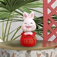 thumbnail image 5 of WLPZXP Chinese Resin Statues Figurine Sculpture, Tabletop Desk Decoration Car Dashboard White Lucky, 5 of 6