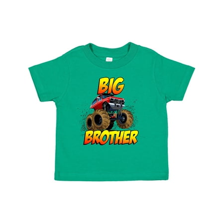 

Inktastic Big Brother Monster Truck Gift Toddler Boy Girl T-Shirt