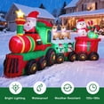 thumbnail image 3 of Tren Inflable de Navidad Thuodo de 11 pies con Santa, Reno y Muñeco de Nieve, 3 of 6