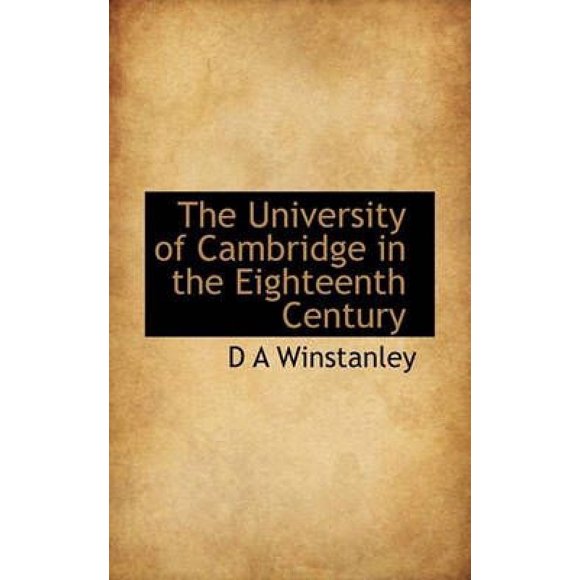 The University of Cambridge in the Eighteenth Century