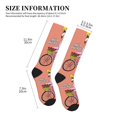 thumbnail image 4 of Honeii Flamingo Riding a Bicycle Print Sports Compression Socks,Running Crew Socks,Moisture-Wicking Anti-Blister Hiking&Gym Athletic, 4 of 5