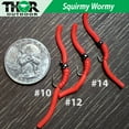 thumbnail image 6 of Thor Outdoor 9 Pc Squirmy Wormy Set, Red-White-Black Size #12 - Barbless Wet Worm Fly Fishing Flies for Trout, Panfish, Bass, 6 of 7