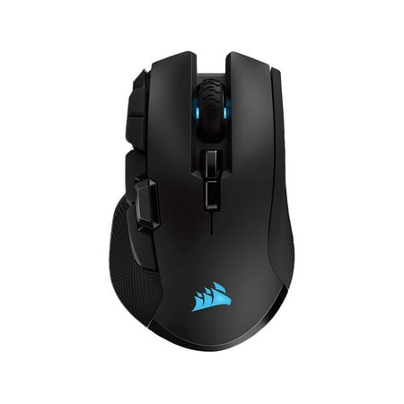 Corsair Ironclaw Wireless RGB - FPS and MOBA Gaming Mouse - 18,000 DPI Optical Sensor - Sub-1 ms SLIPSTREAM Wireless