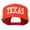 Orange, variant on College Texas Embroidered Snapback Cap - Black OSFM