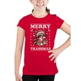 thumbnail image 2 of Merry Trashmas Raccoon Sweater Youth's T-shirt, 2 of 3