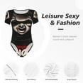 thumbnail image 3 of Saiise Chucky M Women's Bodysuits Crew Neck Round Neck Short Sleeves Slim Fit Casual Basic Extender Bodysuit Daily Jumpsuit T Shirts, 3 of 7