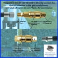 thumbnail image 5 of MADOL Propane Quick Connect Fitting Full Flow Plugs 1/4 Male Female Kit, Brass QDD Gas Air Connectors, for RV BBQ Heaters Compressor Pneumatic Tools, 5 of 8