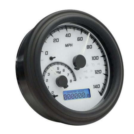 - Dakota Digital MVX-2002-WG-C MVX Series Analog Gauge System - White/Gray/Chrome