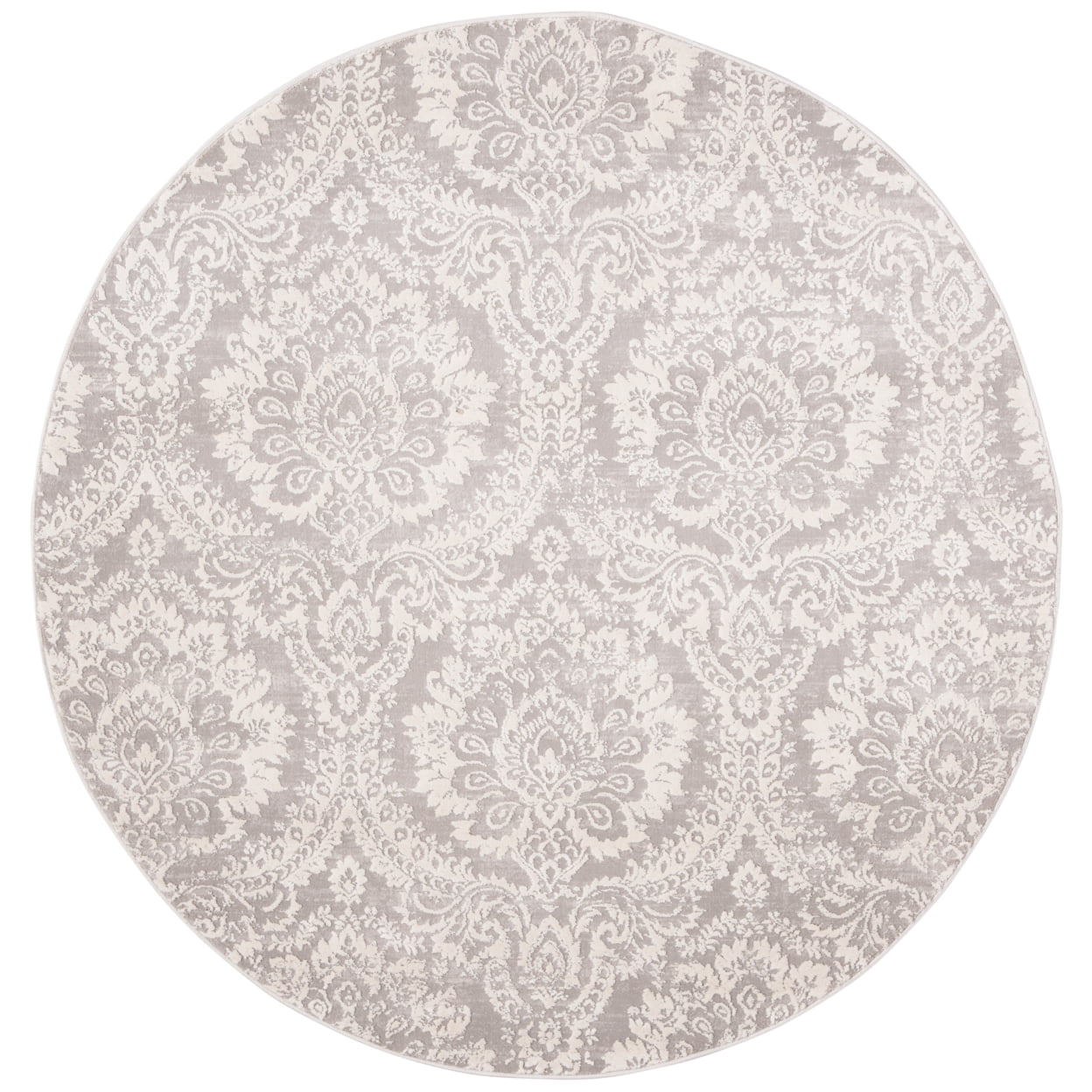 SAFAVIEH Princeton Carbrey Damask Area Rug, Grey/Beige, 9' x 12'