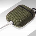 thumbnail image 4 of For Airpods 1/2 Generation Nylon Cloth Pattern Waterproof Protective Case Shockproof Case Cover Bluetooth Wireless Earphone Buckle, 4 of 5