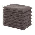 thumbnail image 1 of Toallas de baño ultra suaves y absorbentes de 6 piezas 100% algodón de felpa (13.4 x 13.4 pulgadas, color café), 1 of 9