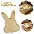thumbnail image 2 of Bunny Wooden Charcuterie Board, Rustic Rabbit Shaped Serving Platter, Decorative Wooden Tray for Holiday Snacks Dessert Appetizer Party Table Decor, 2 of 10