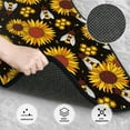thumbnail image 3 of Kdxio Sunflowers And Bww Print Car Floor Mats Universal SUV Front Rear Floor Foot Mats 4-Piece Full Set with Non-Slip Rubber Backing Car Accessories for Most Cars, 3 of 7