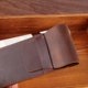 thumbnail image 4 of Estuche para bolígrafo de cuero, estuche para bolígrafos estilográficos hecho a mano, funda protectora para bolígrafo de cuero Crazy Horse, grande, marrón (2 unidades), 4 of 5