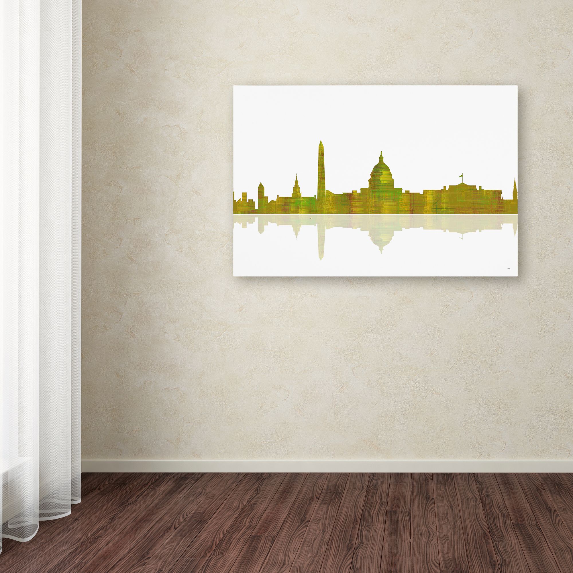Trademark Fine Art "Washington DC Skyline" Canvas Art by Marlene Watson