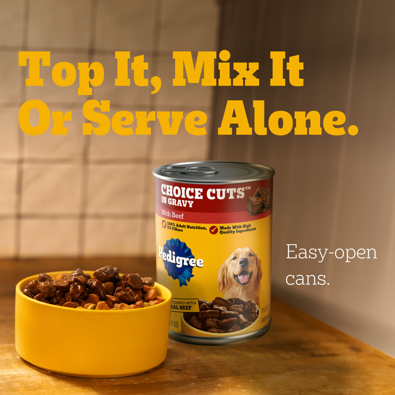 Pedigree Chopped Ground Dinner Chicken & Beef Variety, 12 Pack photo 4