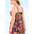 thumbnail image 3 of Swim 365 Women's Plus Size Handkerchief-Hem Two-Piece Swim Dress, 3 of 6