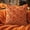 Orange, variant on NOVELOVE Halloween Pillowcase Cute Ghost Spooky Throw Pillowcase, Soft Plush Faux Fur Decorative Cushion Cover for Sofa Bed Porch Living Room Halloween Decoration (Black 2packs)