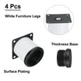thumbnail image 3 of 2 Inch Furniture Legs, Adjustable Round Cabinet Legs, Replacement Corner Feet Extenders for Sofa, Pack of 4, Black, 3 of 5
