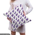 thumbnail image 5 of Ambesonne Eggplant Fabric by the Yard Upholstery, Aubergine Slices Design, 3 Yards, Violet Green White, 5 of 5