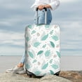 thumbnail image 7 of Hirioo Leaf Print Green for Elasticity Suitcase Cover (No luggage Included) Durable Luggage Protector Fits 18-32 Inch Luggage-Large, 7 of 7