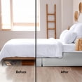 thumbnail image 4 of Faldón de cama LDC Lux Decor Twin, 40 cm, microfibra cepillada, color gris, 4 of 9
