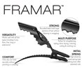 thumbnail image 2 of Pinzas para el cabello negras, 10 piezas, pinzas para el cabello para mujeres, pinzas para el cabello de primera calidad, pinzas para el cabello de cocodrilo para peinar a las mujeres, pinzas de cocod, 2 of 5