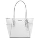 thumbnail image 2 of Michael Kors Bolso Tote Grande Charlotte de Piel Saffiano con Cremallera Superior para Mujer, Blanco Óptico, 35F0SCFT3L-085, 2 of 5