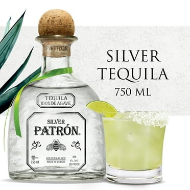 Patron Silver Tequila, 40% ABV - 750 mL Bottle