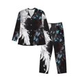 thumbnail image 1 of Balery Butterfly Angel Wings Art Pijama para Hombre de Dos Piezas con Manga Larga, Conjunto de Dormir y Descanso Suave con Bolsillos-XX-Large, 1 of 7