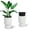 White, variant on Ataucjin 14.2" Tall Planters Set of 2, Large Indoor/Outdoor Self-Watering Plant Pots with Drainage, Water Level Monitor, Flower Pots for Patio, Porch, Living Room, Home Office