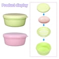 thumbnail image 4 of Uxcell Travel Soap Container, 2 Pack Round Soap Holder Travel Case Box, Pink Green, 4 of 5