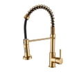 thumbnail image 1 of Deck Mounted Flexible Kitchen Faucets Pull Out Mixer Tap Black Hot Cold Kitchen Faucet Spring Style With Spray Mixers Taps ,Built To Last, 1 of 7
