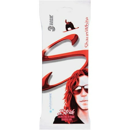 Stride Sugar-Free Whitemint Flavor Gum, 14 Pieces, 3 Count