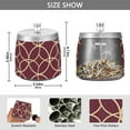 thumbnail image 2 of Yayeee Ashtray with Lid for Cigarette Smokeless Stainless Steel Home Ash Holder, Red Circles, 2 of 7